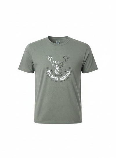 T-Shirt Douceur Nature – Vert Big Buck Marceau