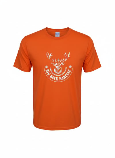 T-shirt Dynamique Orange pour Homme – Big Buck Marceau