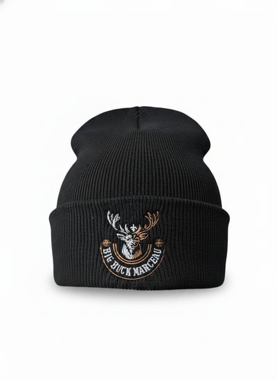 Tuque Noir Big Buck Marceau – Confort pour les Passionnés de Plein Air