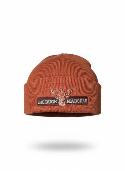 Tuque Rustique Orange Big Buck Marceau – Style et Chaleur pour l’Aventurier