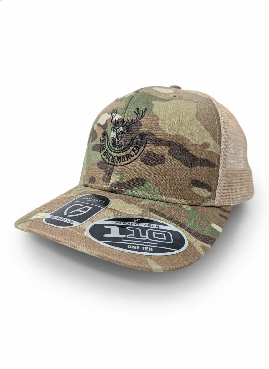 Casquette Ajustable Camo et Mesh Big Buck Marceau – Aération et Adaptabilité en Nature
