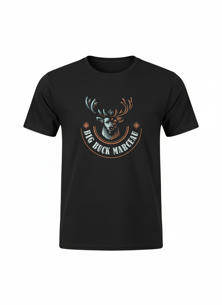 T-Shirt Femme Big Buck Marceau – Noir Élégance