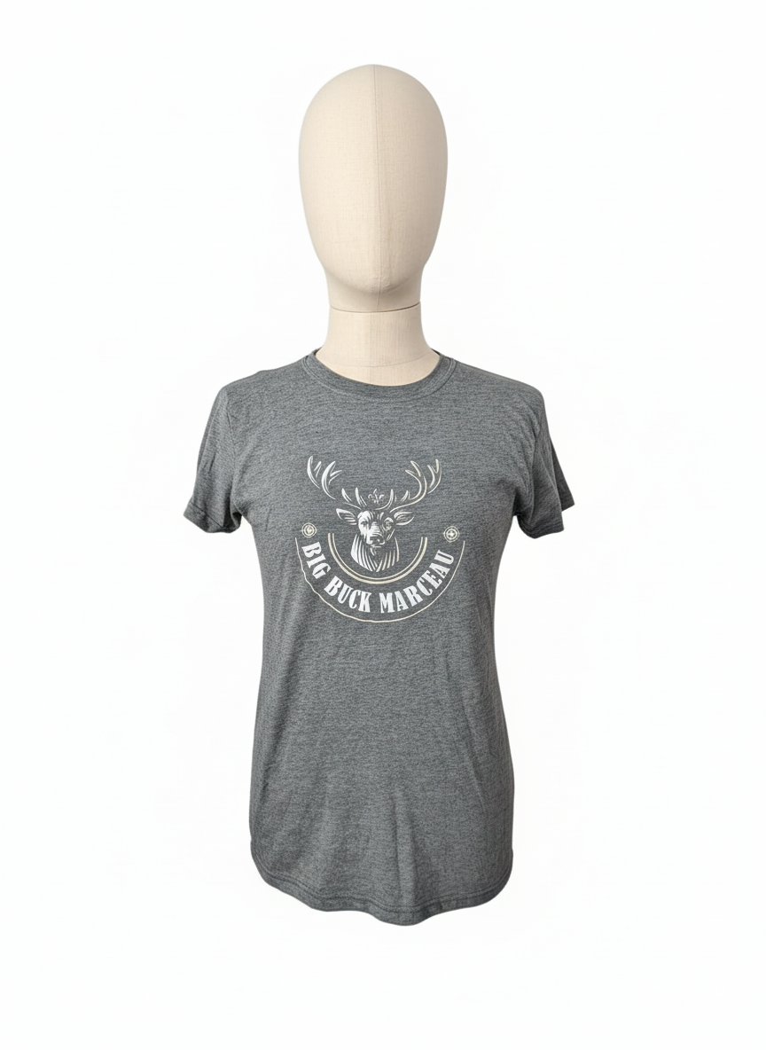 T-Shirt Femme en Gris Doux – Big Buck Marceau