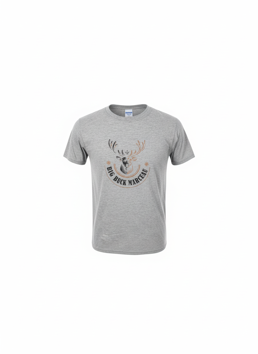 T-shirt Gris Chic Femme – Big Buck Marceau