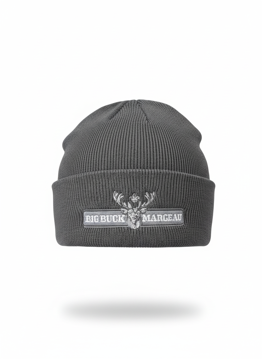Tuque Charbon Big Buck Marceau – Confort et Style pour l’Aventurier Urbain