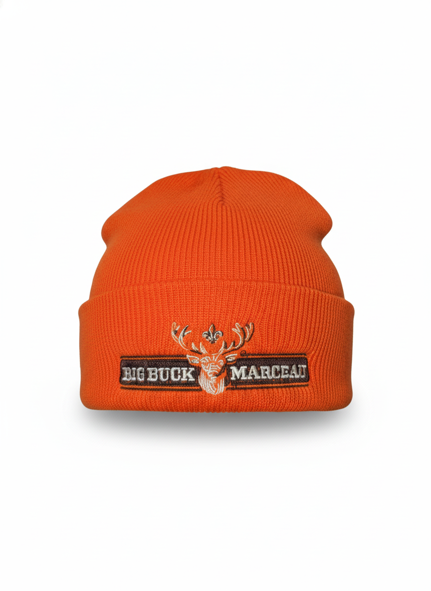 Tuque de Visibilité Big Buck Marceau – Sécurité et Style en Forêt
