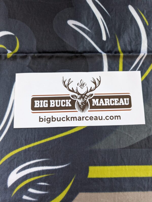 Autocollant Rectangulaire Blanc Big Buck Marceau
